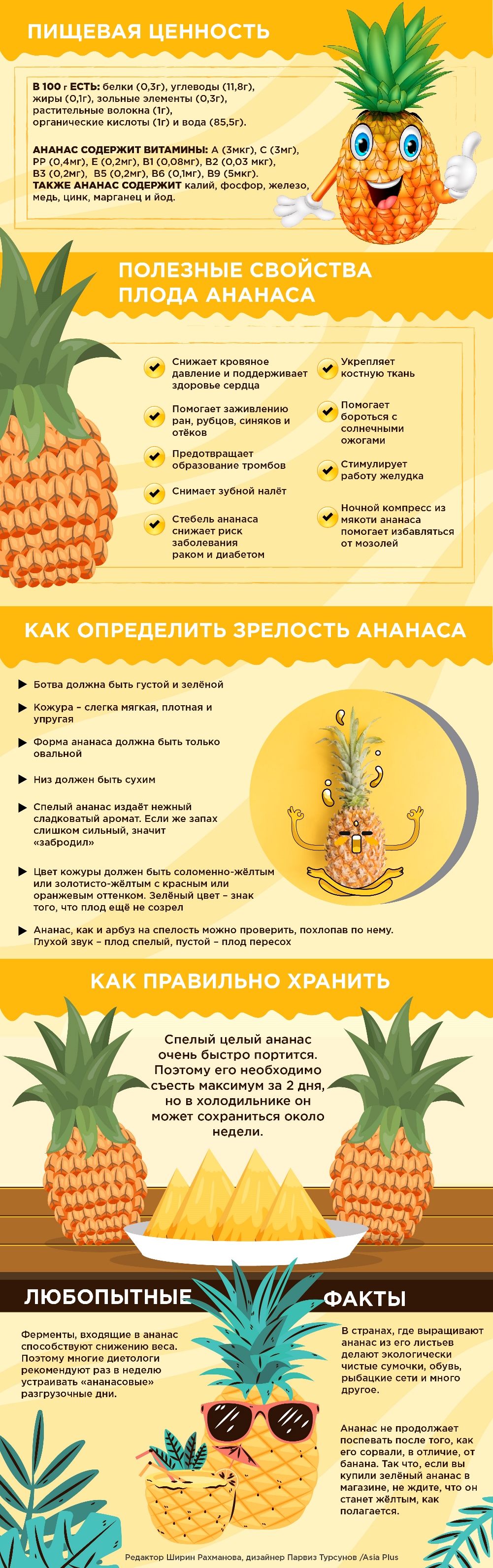 Как правильно хранить ананасы до Нового года свежими